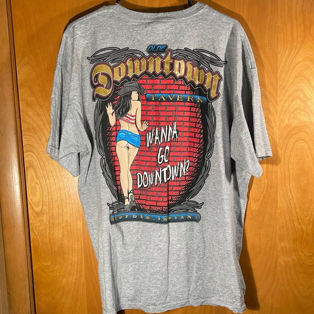 Bedford Indiana Olde Downtown Tavern Bar Shirt XL